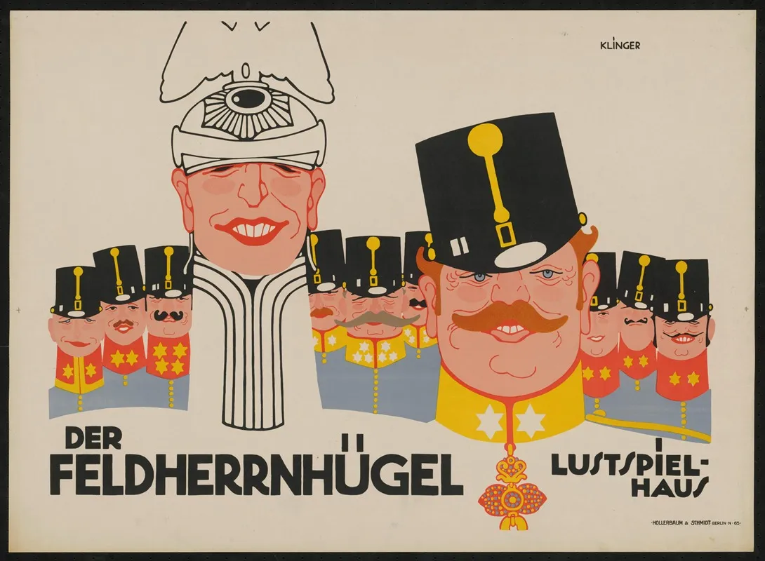 Der Feldherrenhugel by Julius Klinger - Canvas Print