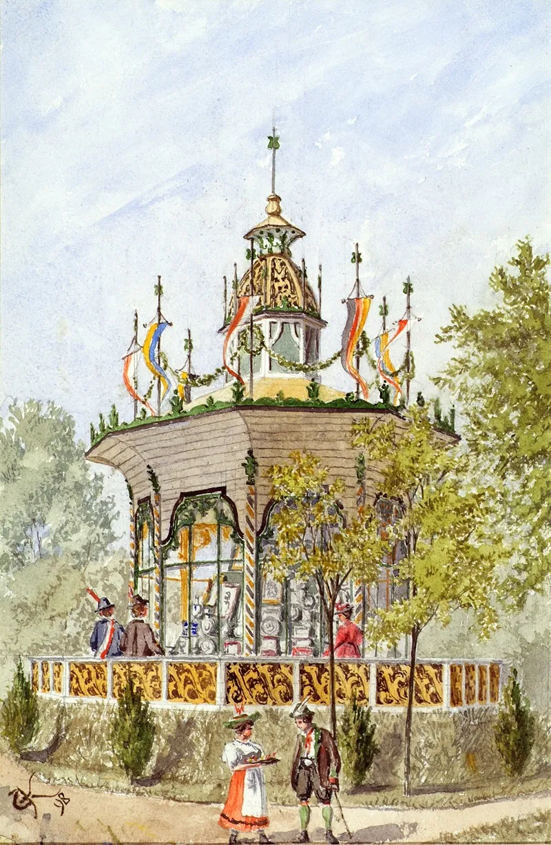 Der Gabentempel Des Wiener Schutzenfestes Von 1898