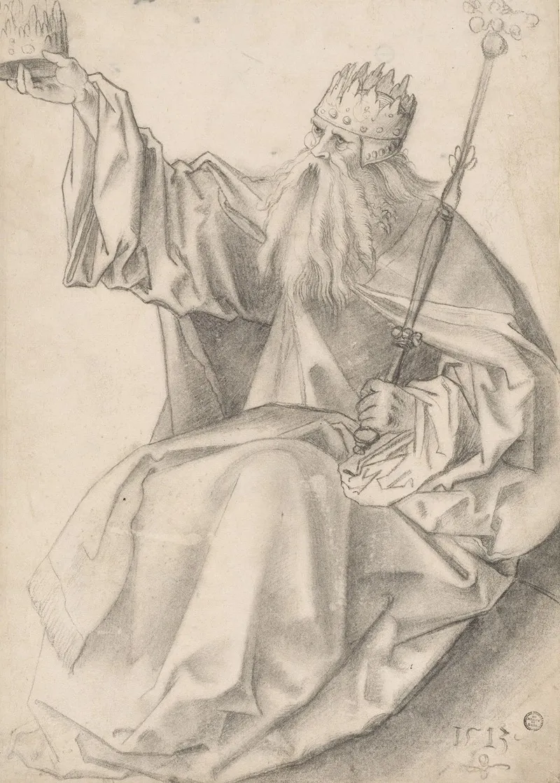 Der Kronende Gottvater by Hans Baldung - Canvas Print