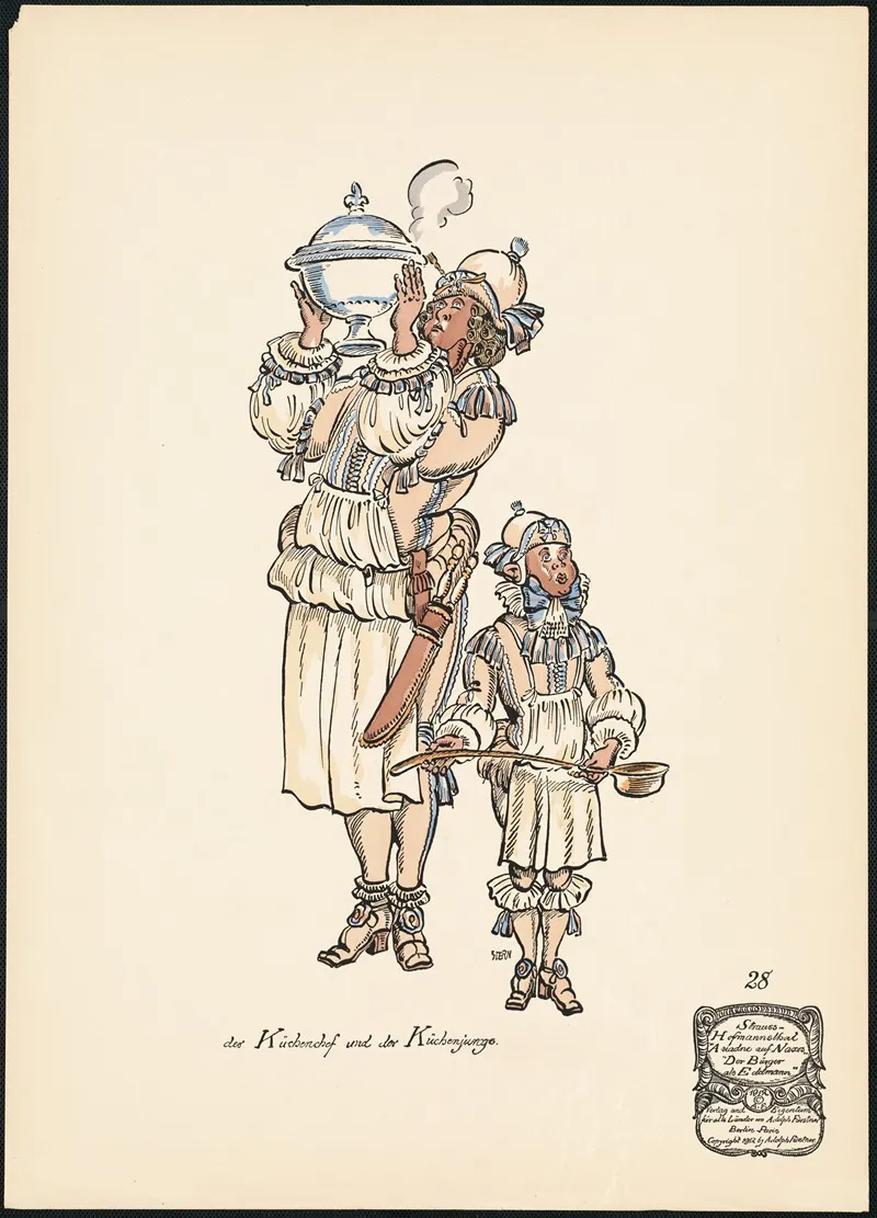 Der Kuchenchef Und Der Kuchenjunge by Ernst Stern - Canvas Print