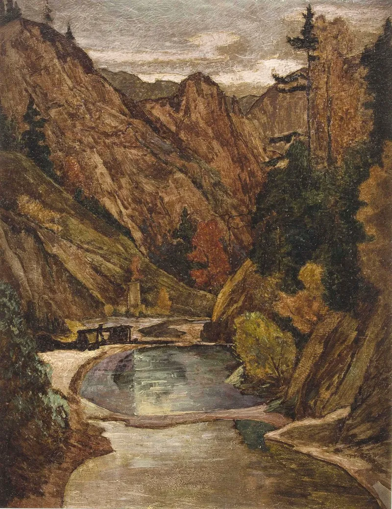 Der Lassinggraben by Max Kahrer - Canvas Print