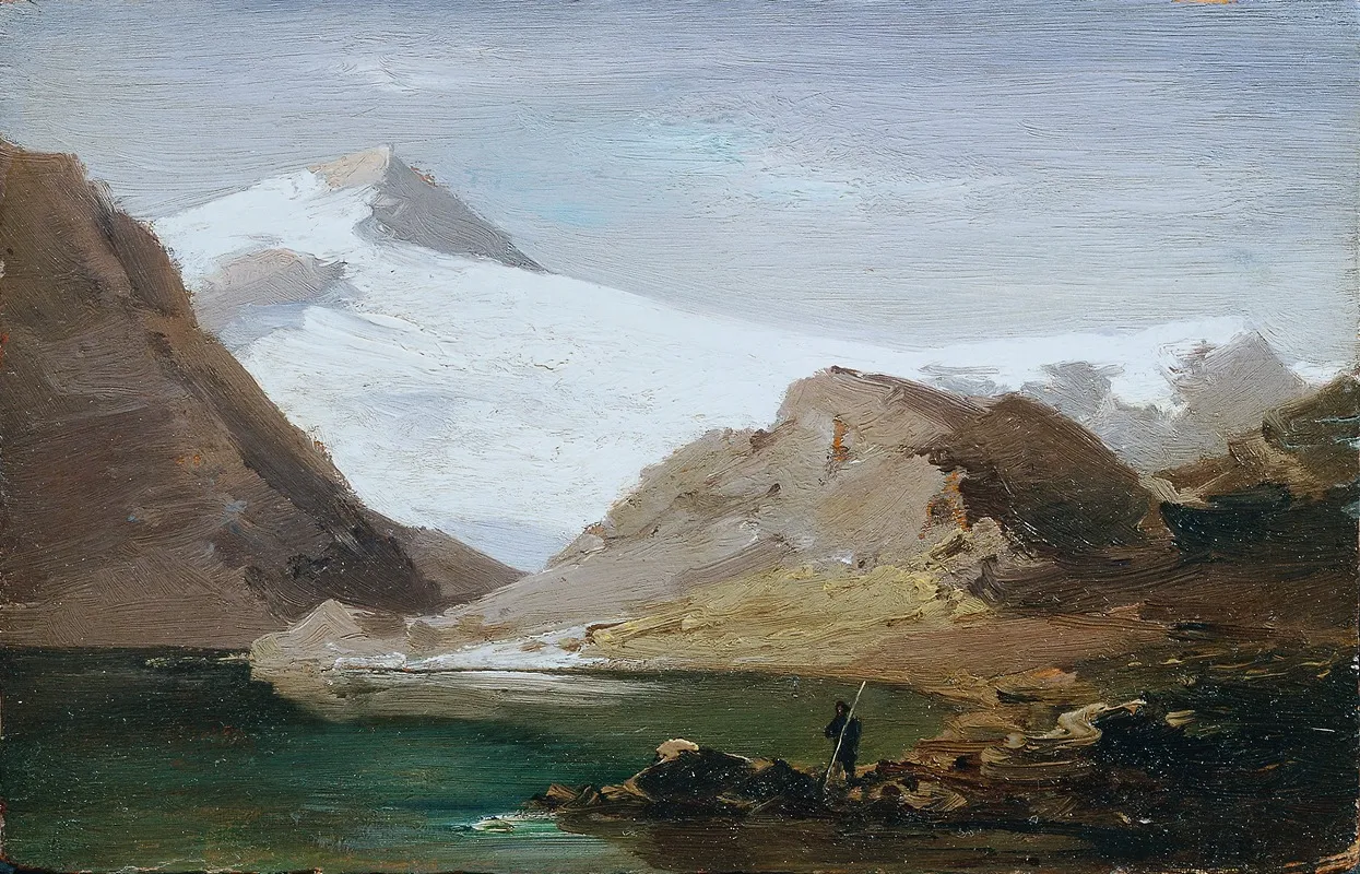 Der Madatschgletscher by Joseph Brunner - Canvas Print