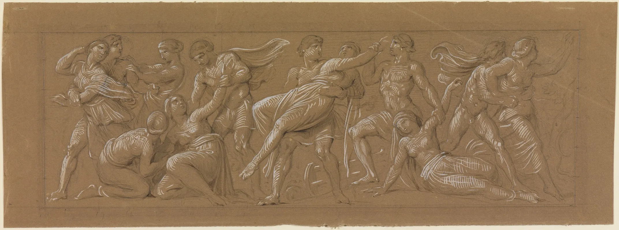 Der Raub Der Sabinerinnen by Moritz von Schwind - Canvas Print