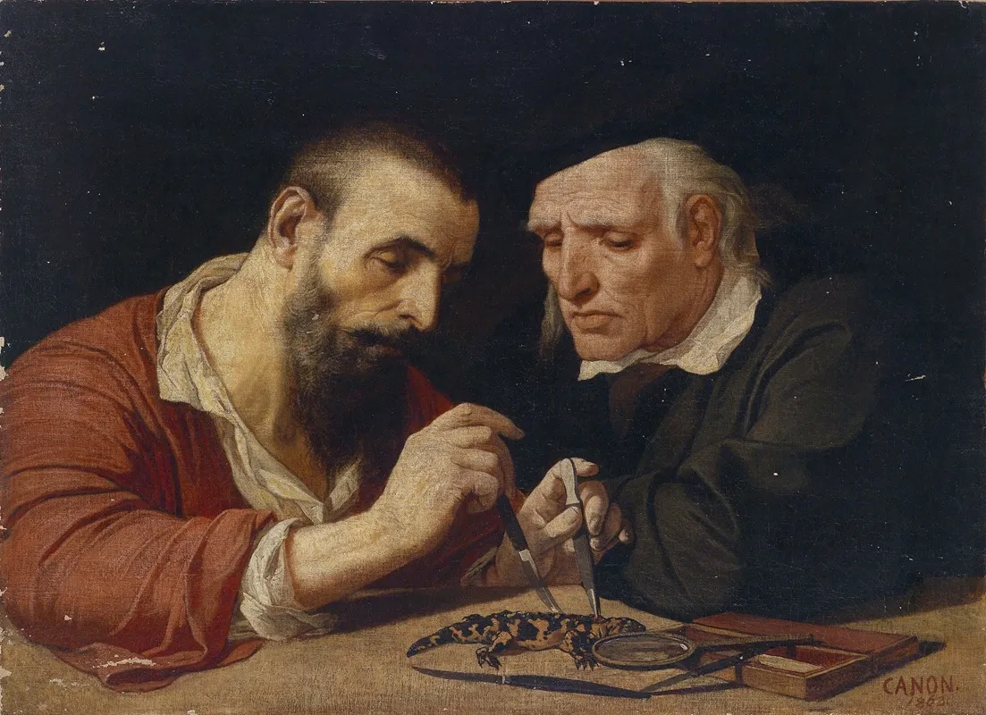 Der Salamander by Hans Canon - Canvas Print