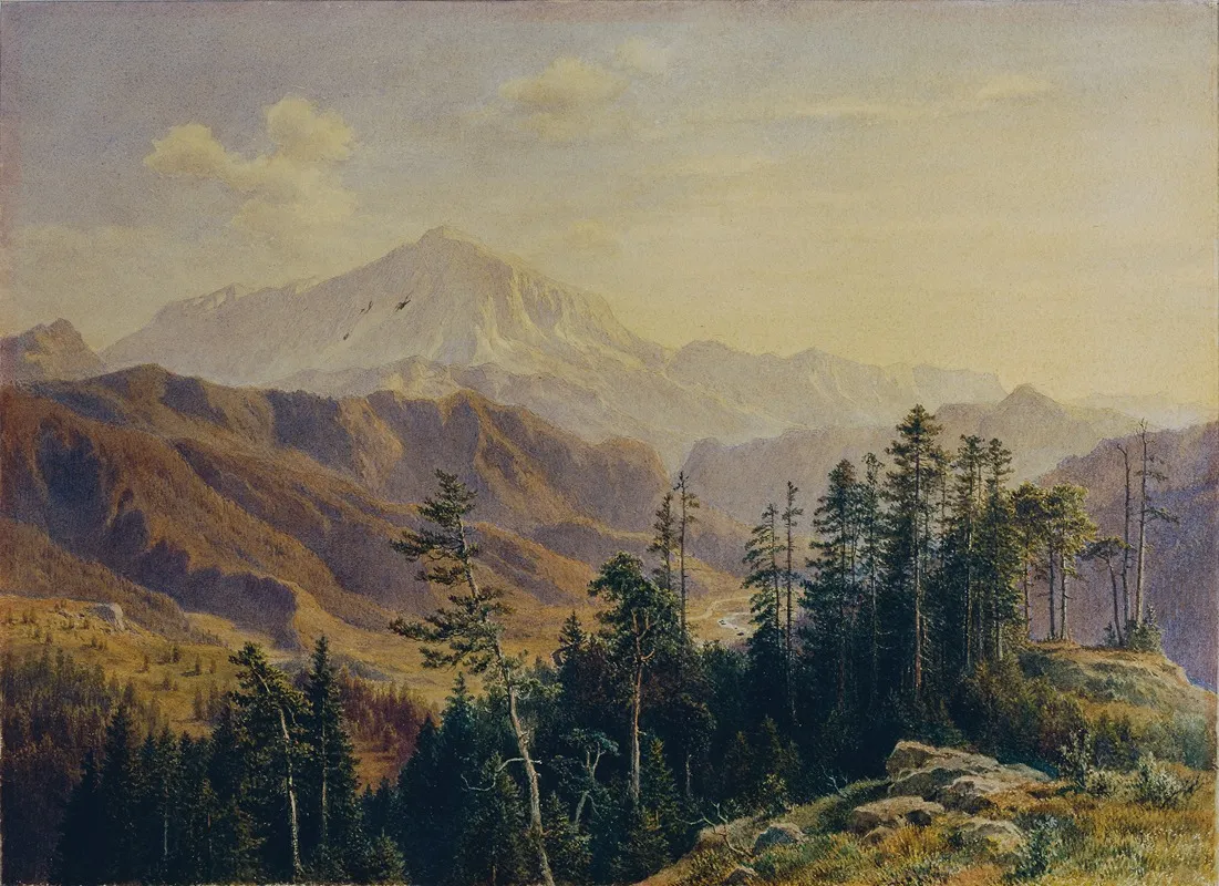 Der Schneeberg In Niederosterreich Von Gutenstein Aus Gesehen