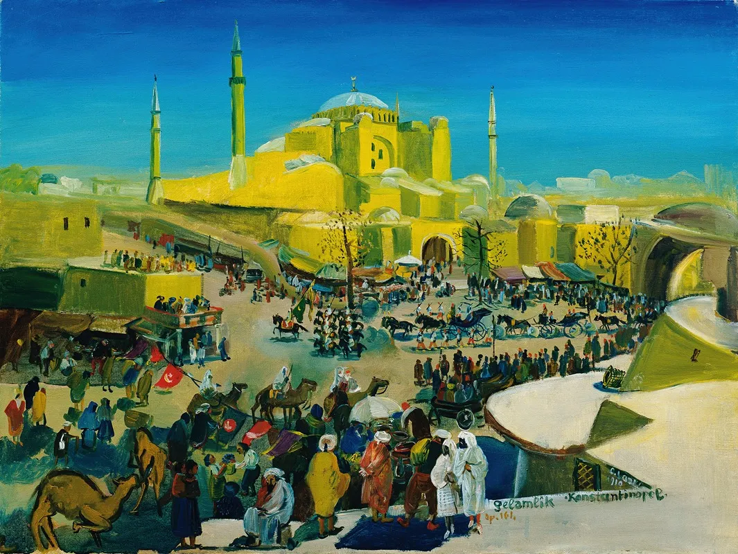 Der Selamlik In Konstantinopel by Oskar Laske - Canvas Print