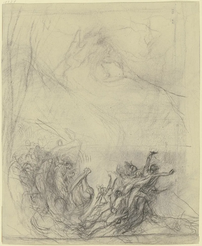 Der Streit Zwischen Oberon Und Titania Mit Gefolge
