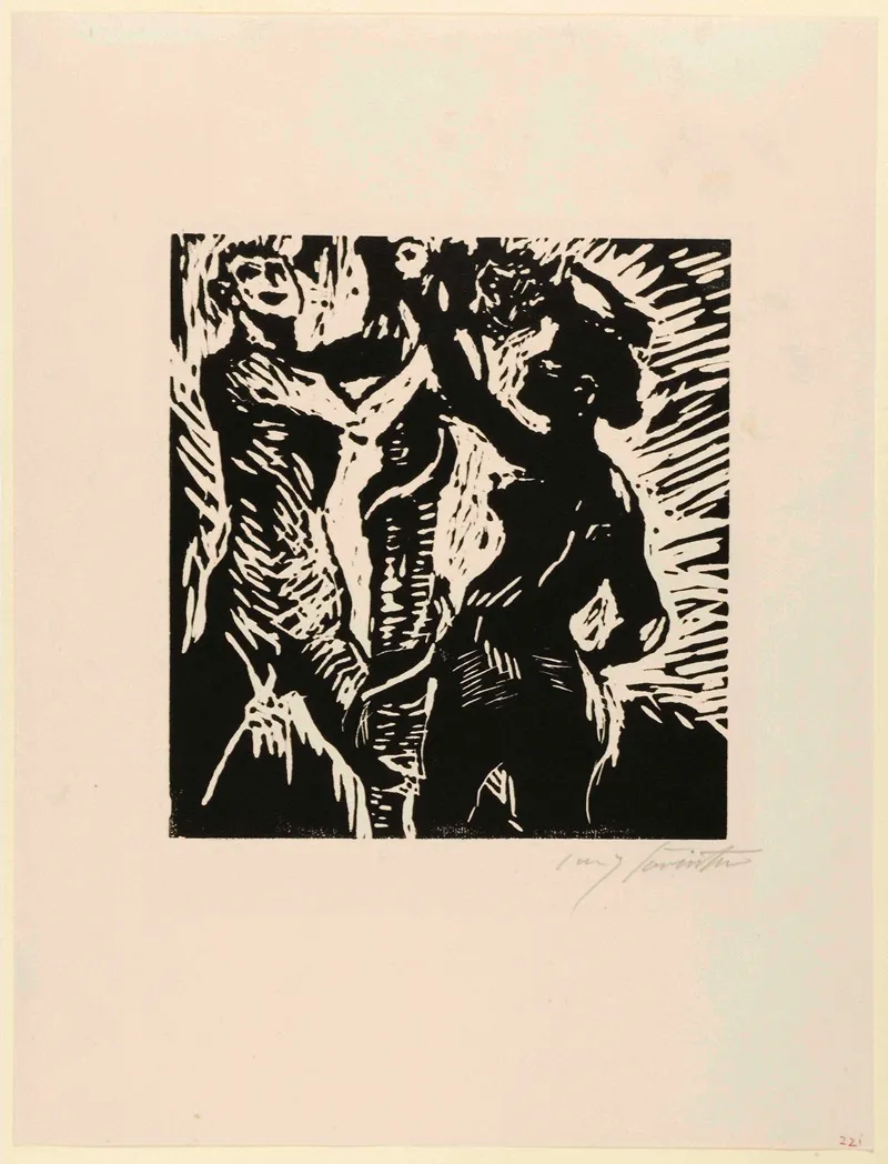 Der Sundenfall by Lovis Corinth - Canvas Print