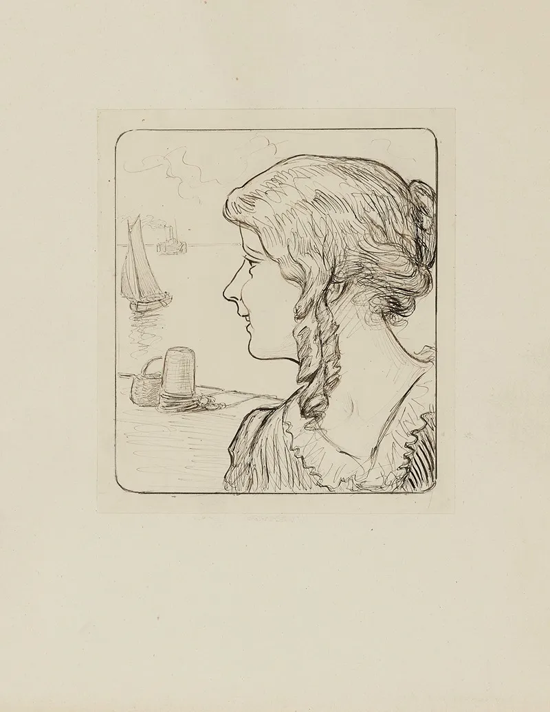 Deruchette Dessin Pour La Vignette En Page De Titre by Achille Granchi-Taylor - Canvas Print
