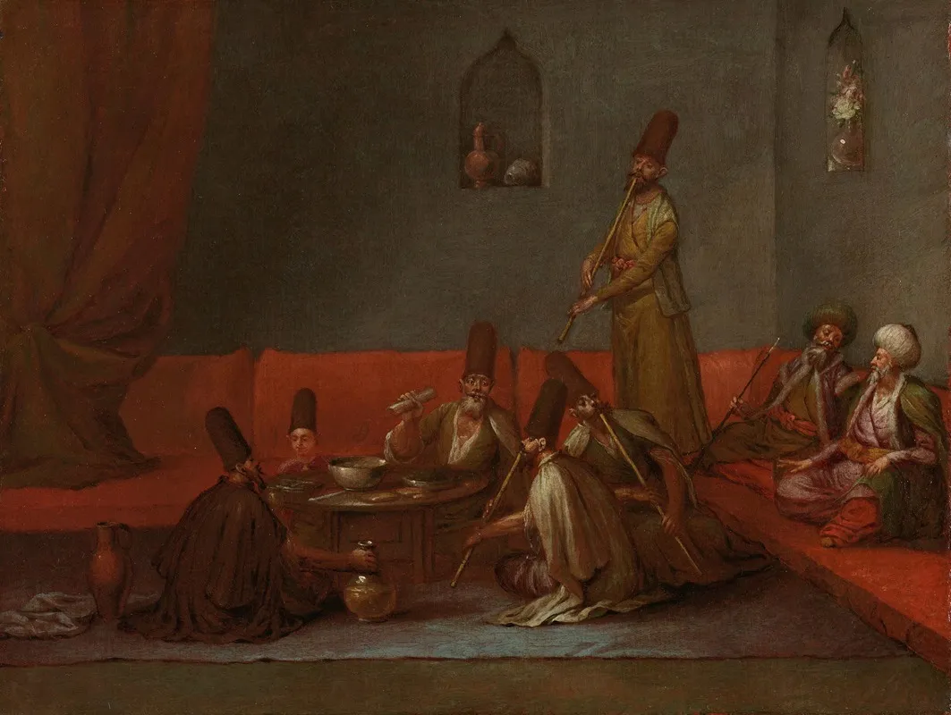 Dervishes Sharing A Meal