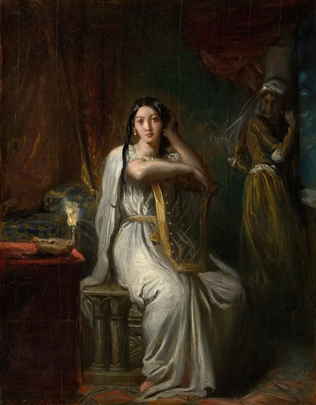 Desdemona The Song Of The Willow by Théodore Chassériau - Canvas Print