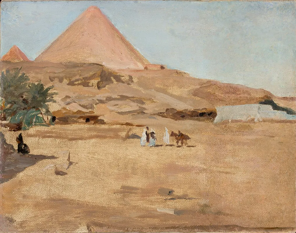 Desert And Pyramid Motif From The Journey To Egypt