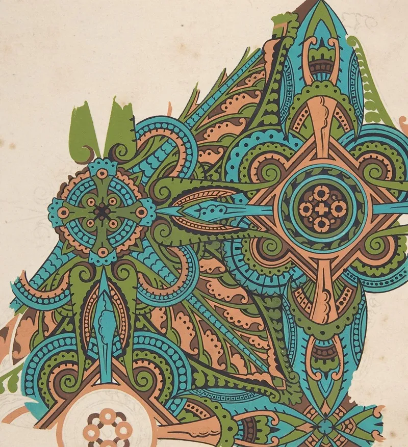 Design Drawing 11 by Christopher Dresser - Canvas Print