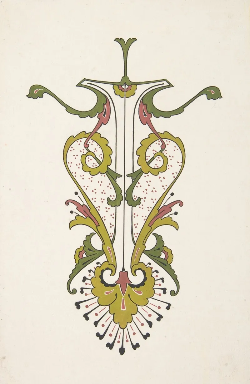 Design Drawing 16 by Christopher Dresser - Canvas Print