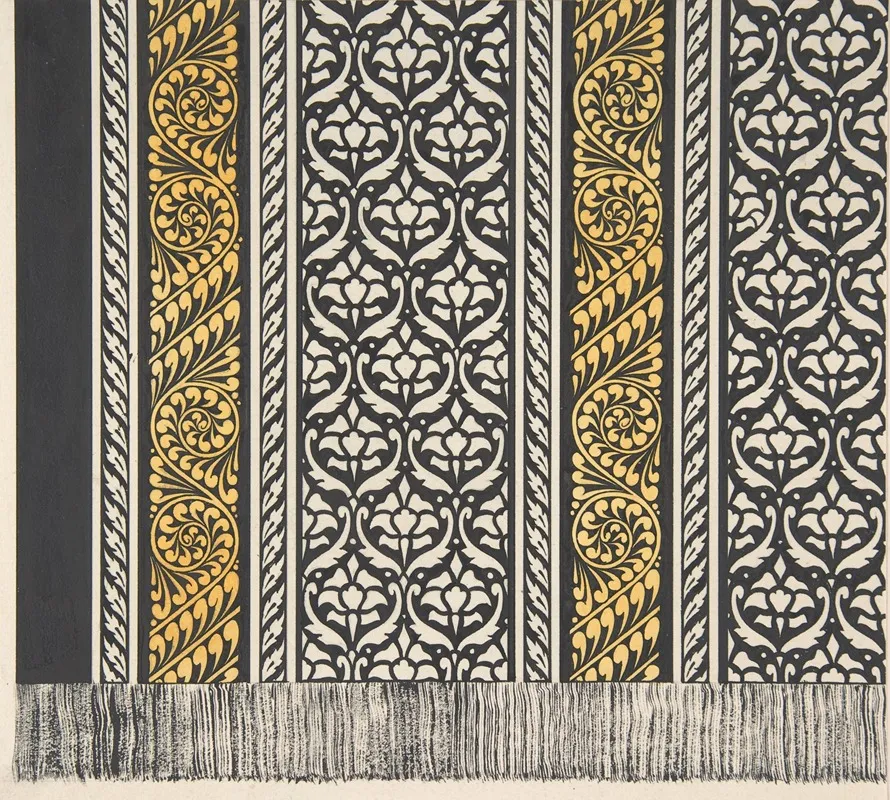 Design Drawing 18 by Christopher Dresser - Canvas Print