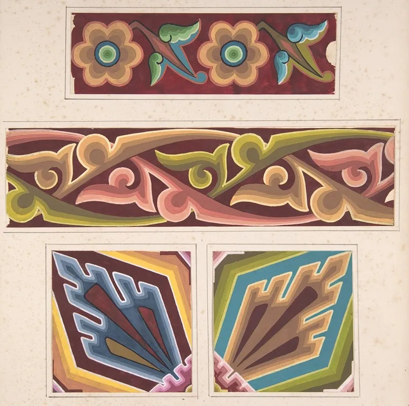 Design Drawing 4 by Christopher Dresser - Canvas Print