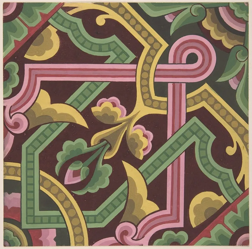 Design Drawing 5 by Christopher Dresser - Canvas Print