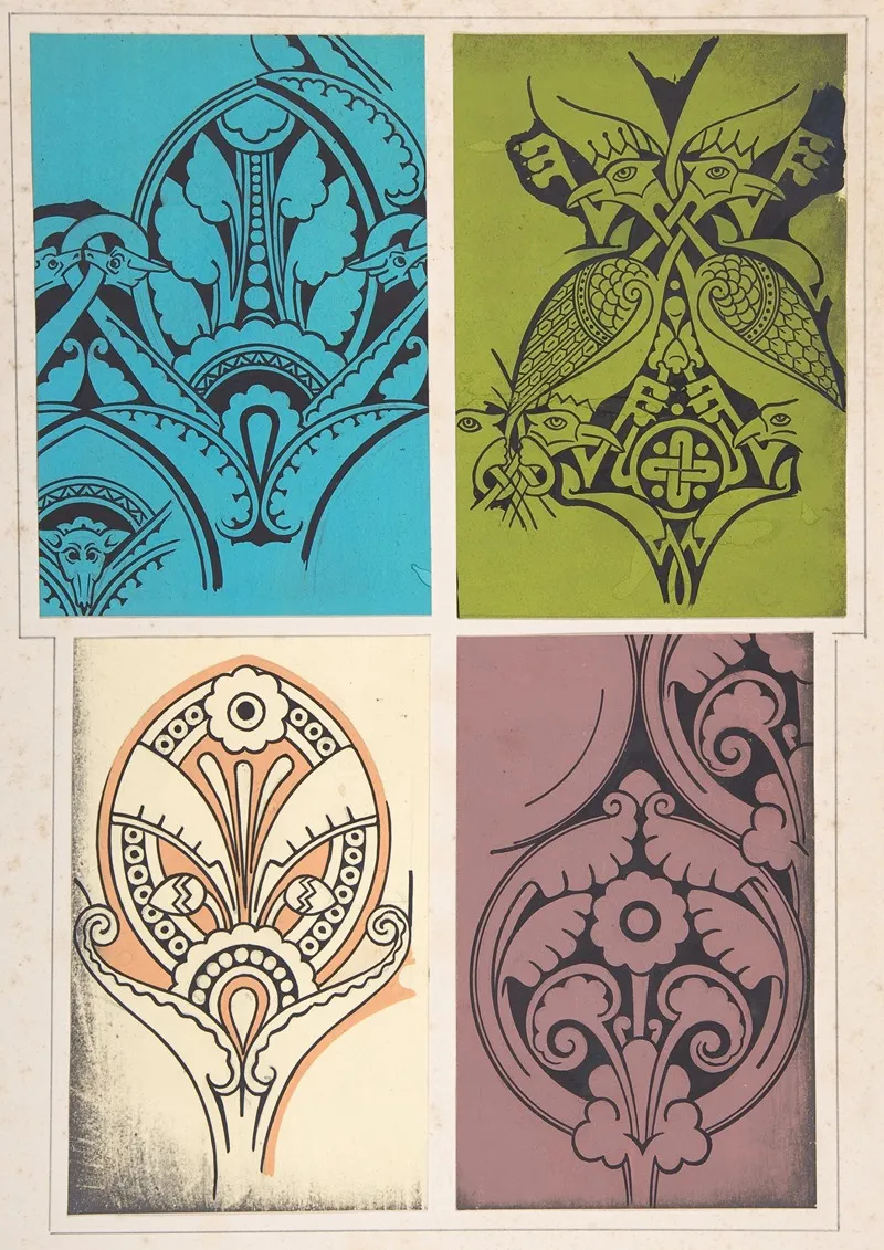 Design Drawing by Christopher Dresser - Canvas Print