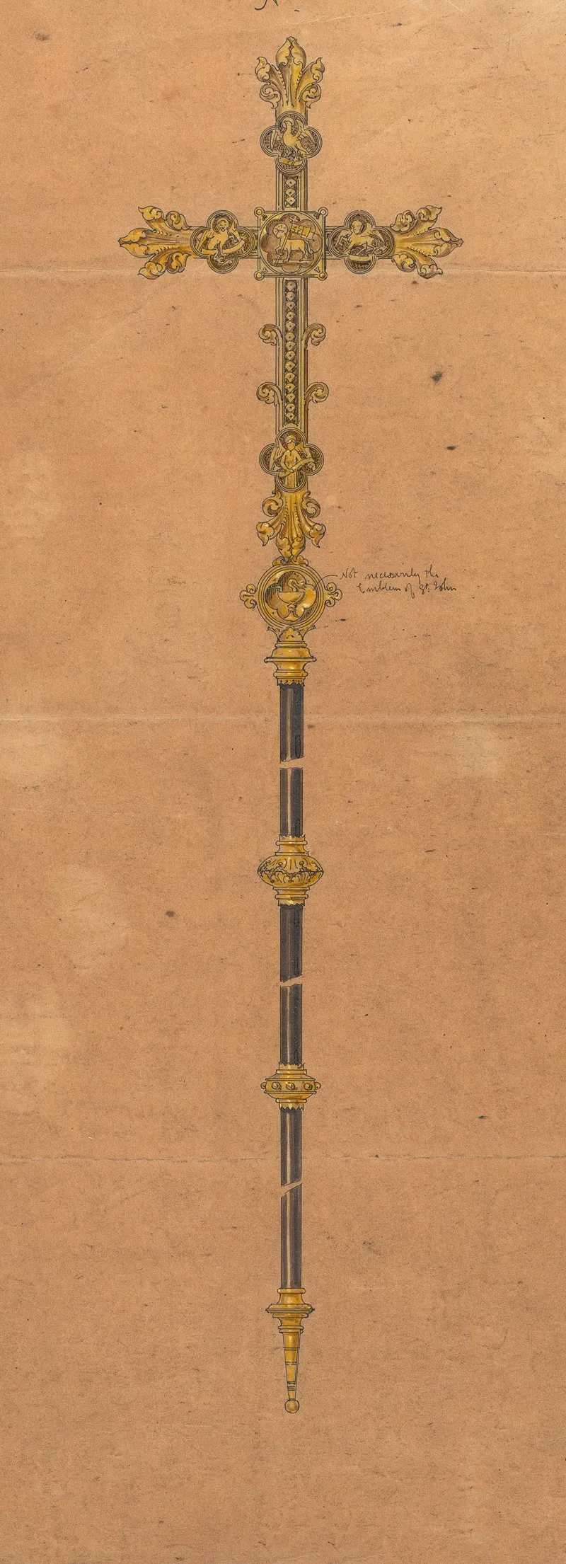 Design Executed For Jones And Willis Metal And Wood Workers And Church Furniture Manufacturers Of Birmingham And London 26 by George Edmund Street - Canvas Print