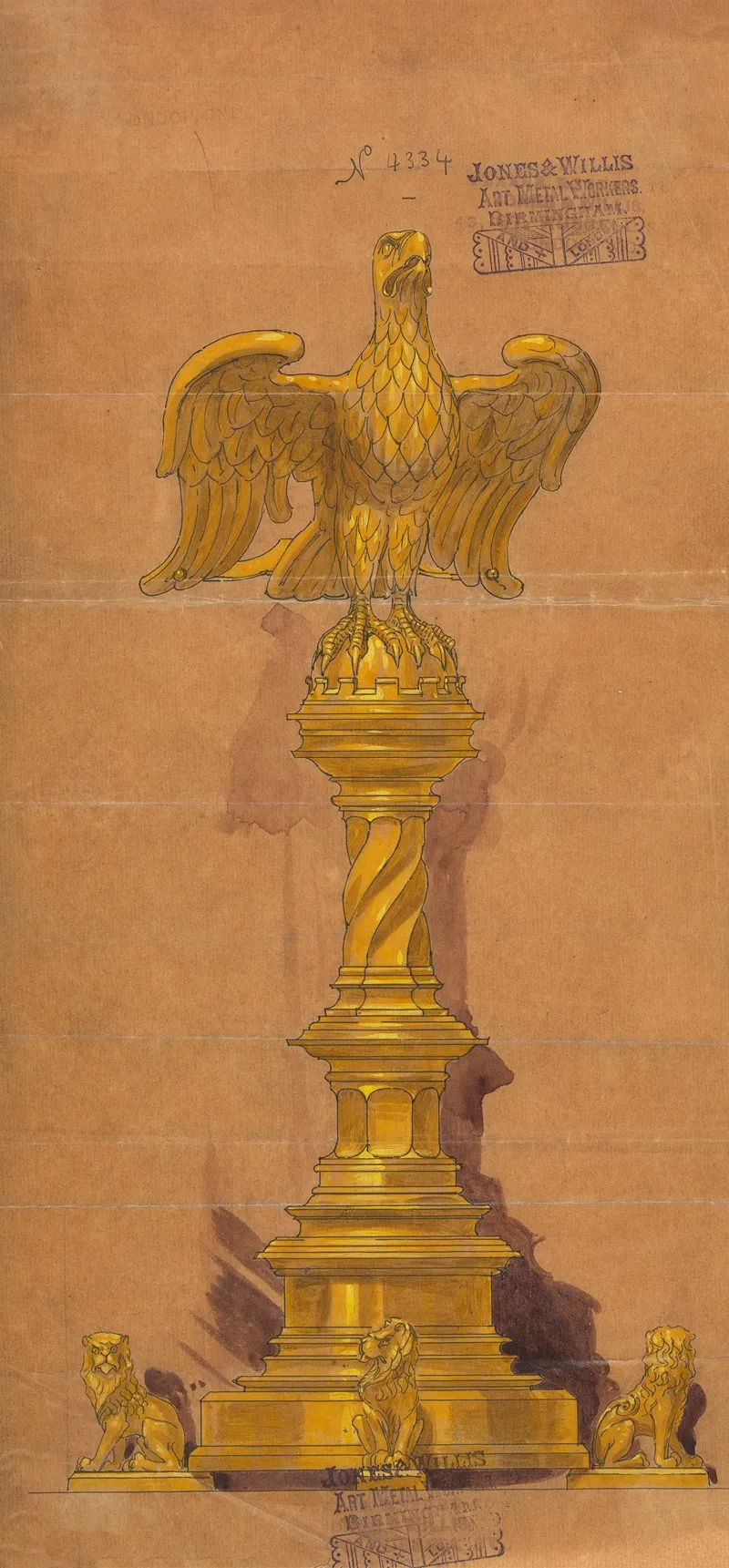 Design Executed For Jones And Willis Metal And Wood Workers And Church Furniture Manufacturers Of Birmingham And London 29