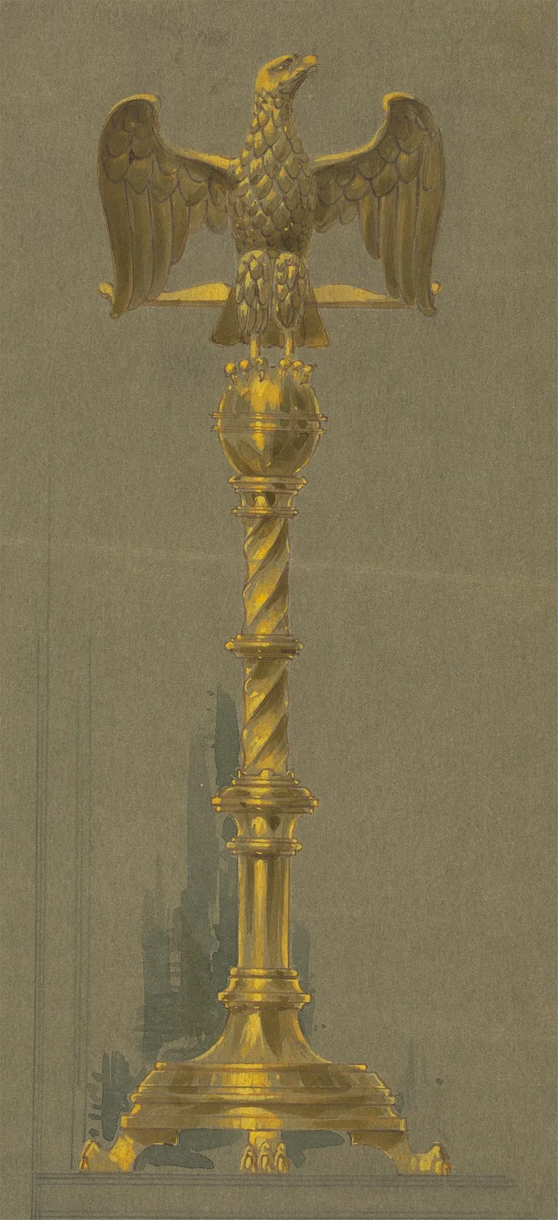 Design Executed For Jones And Willis Metal And Wood Workers And Church Furniture Manufacturers Of Birmingham And London 36 by George Edmund Street - Canvas Print
