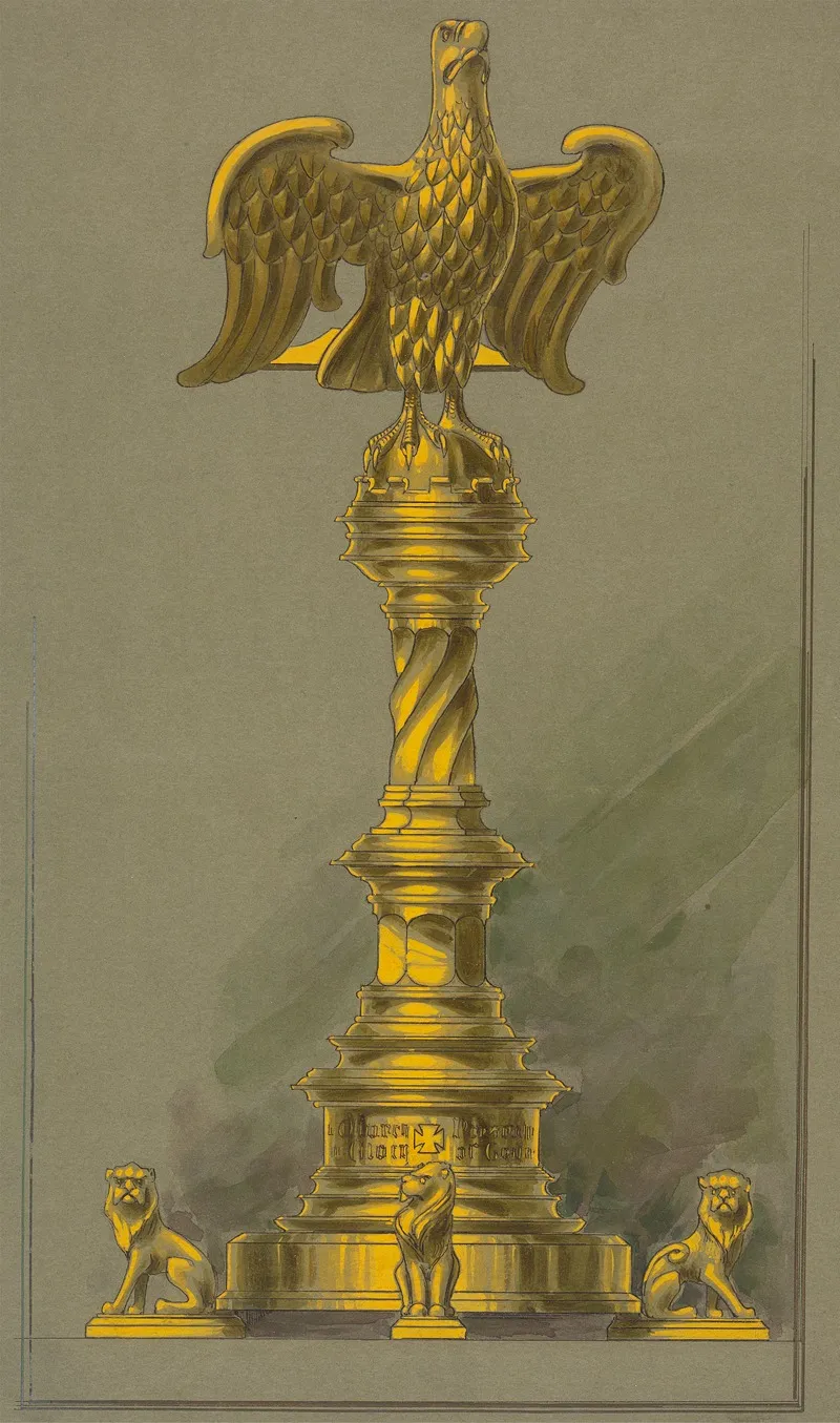 Design Executed For Jones And Willis Metal And Wood Workers And Church Furniture Manufacturers Of Birmingham And London 42 by George Edmund Street - Canvas Print