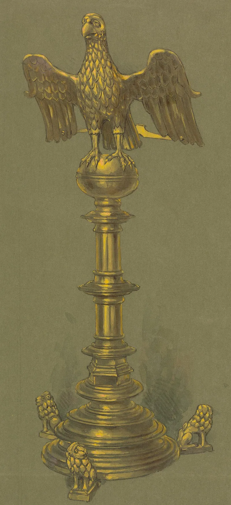 Design Executed For Jones And Willis Metal And Wood Workers And Church Furniture Manufacturers Of Birmingham And London 43 by George Edmund Street - Canvas Print