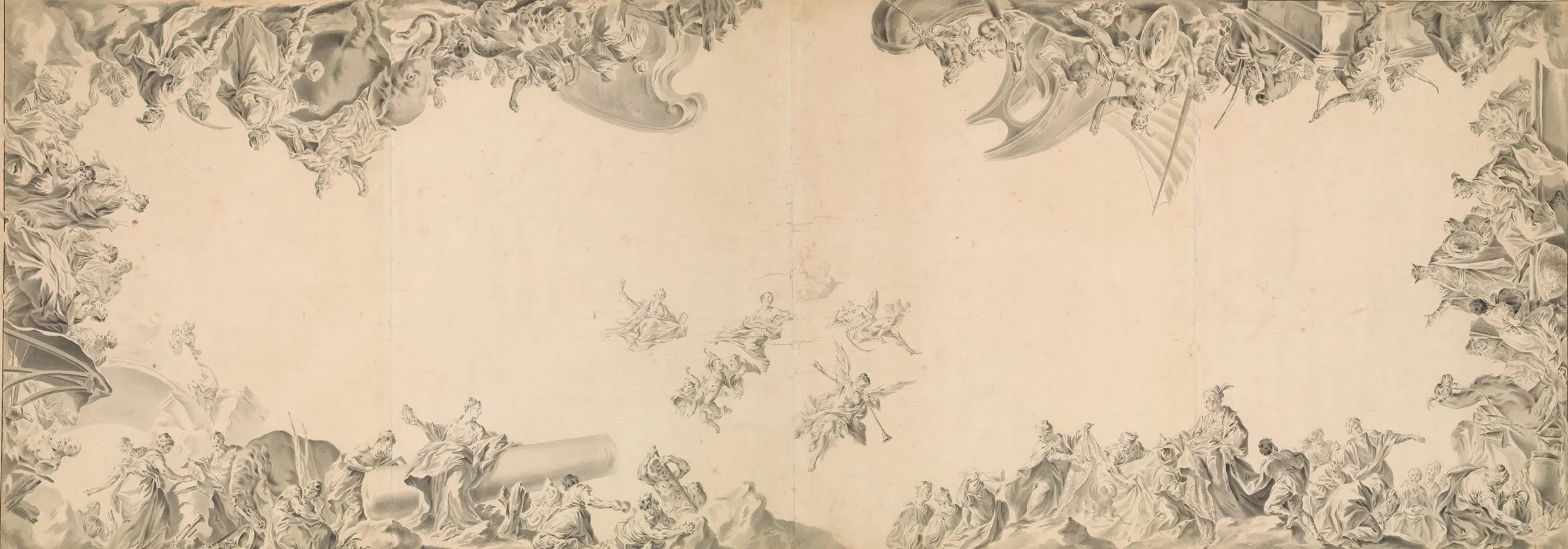 Design For A Ceiling Allegories Of The Four Continents