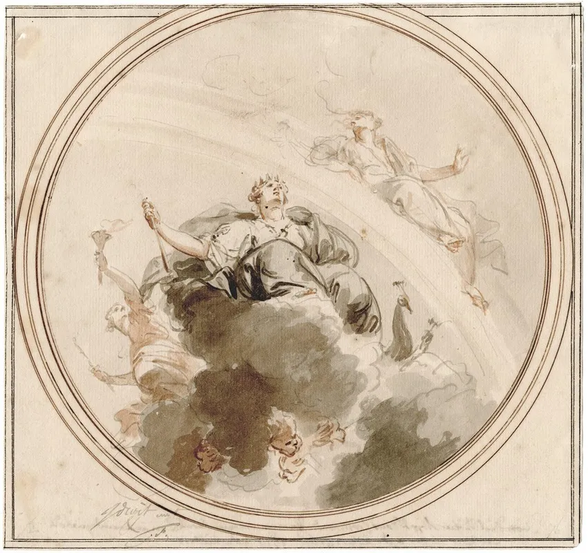 Design For A Ceiling Decoration Figuring Juno