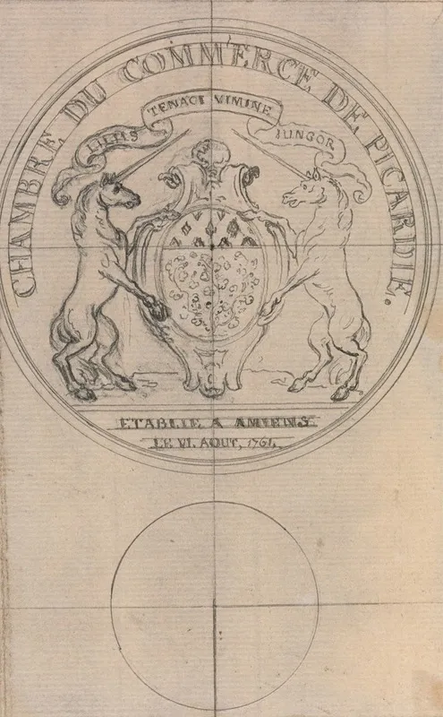 Design For A Coin Chambre De Commerce De Picardie
