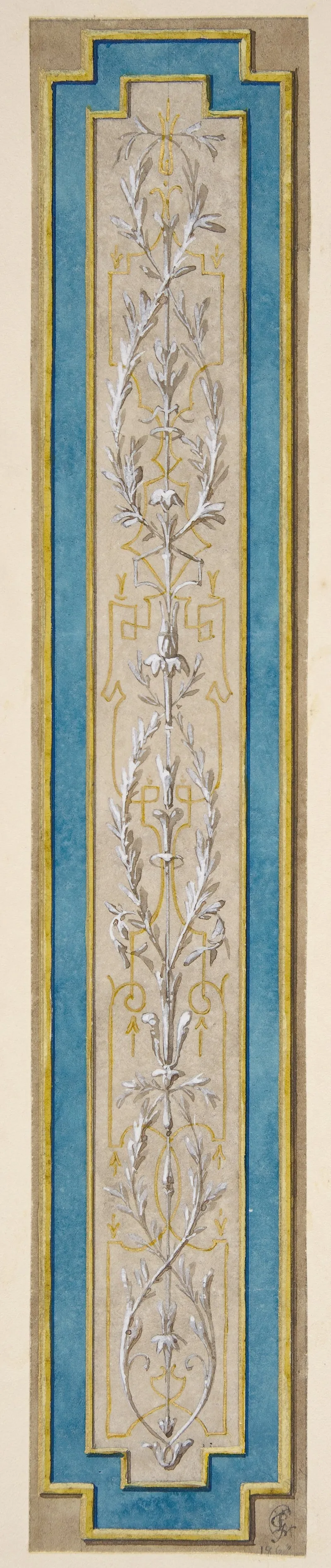 Design For A Decorative Panel Painted In Rococco Style