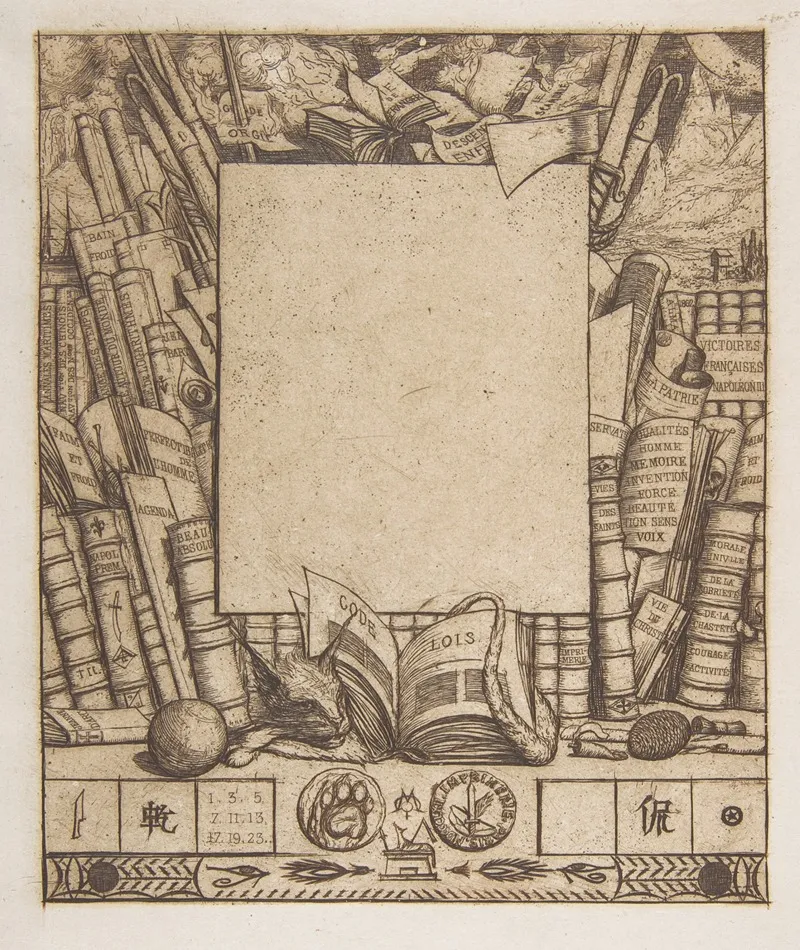Design For A Frame For The Portrait Of Armand Gueraud