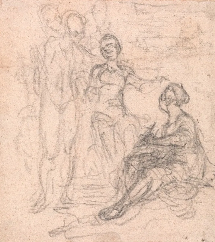 Design For A Frontispiece Group Of Allegorical Figures