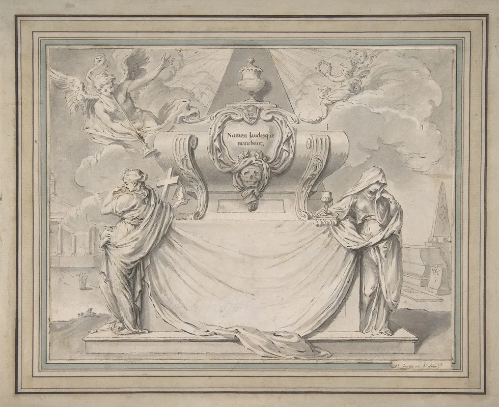 Design For A Funeral Ticket