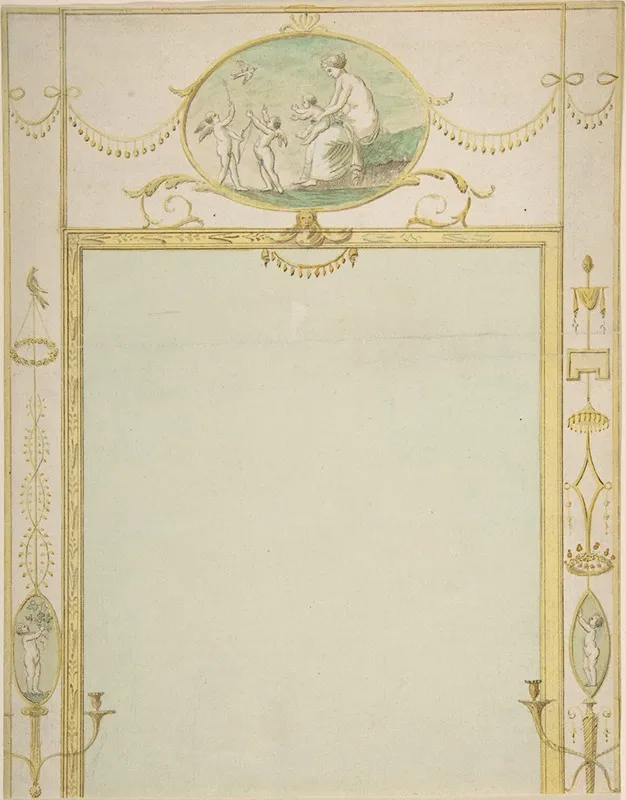 Design For A Mirror by James Wyatt - Canvas Print