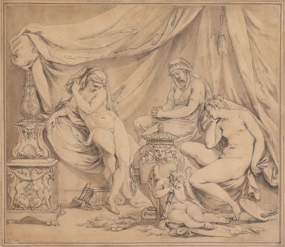 Design For A Monument To The Memory Of Michaelangelo