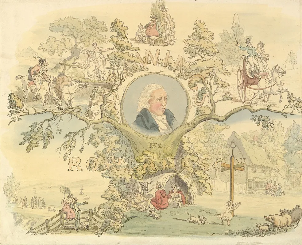 Design For A Titlepage In The Manner Of Rowlandson