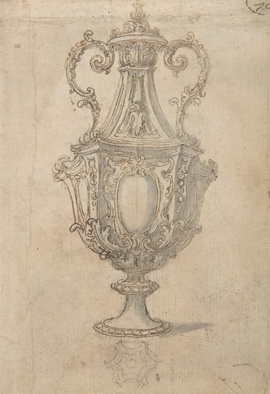 Design For A Vase With A Cross Section Of Its Neck