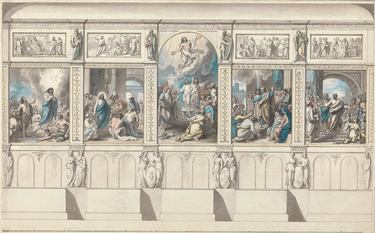 Design For A Wall Of The Chapel Of Revealed Religion