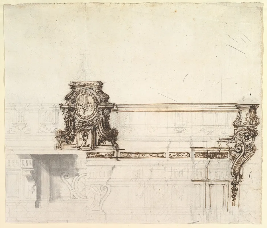 Design For An Altar 3 by Luigi Vanvitelli - Canvas Print
