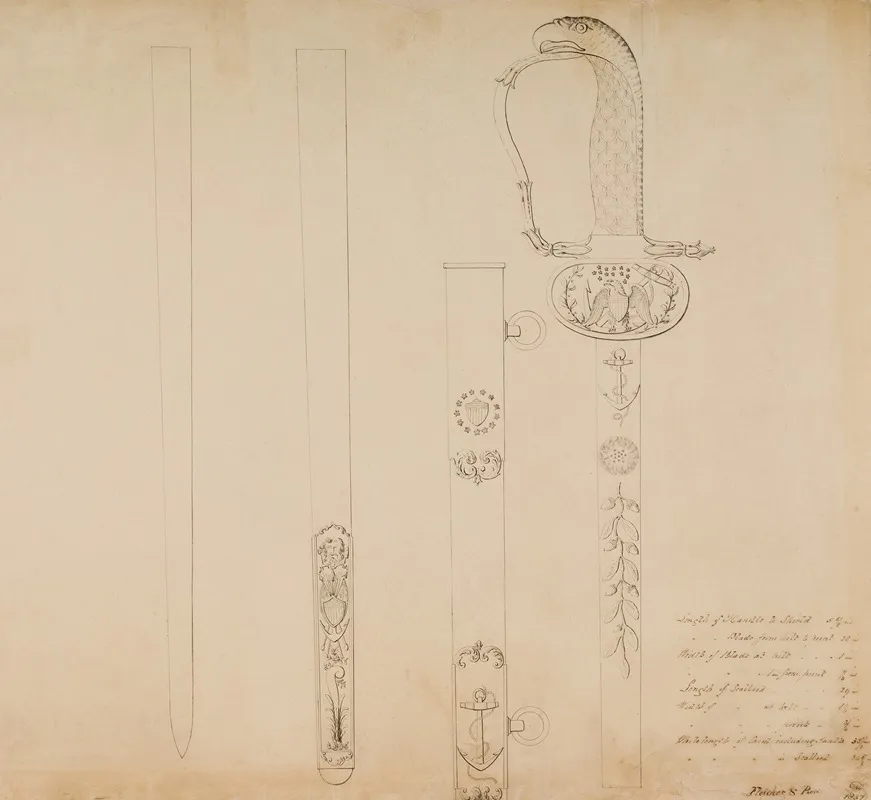 Design For An Officers Sword