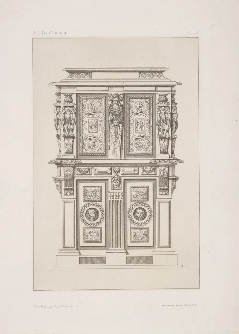 Design For Architectural Structure by André-Charles Boulle - Canvas Print