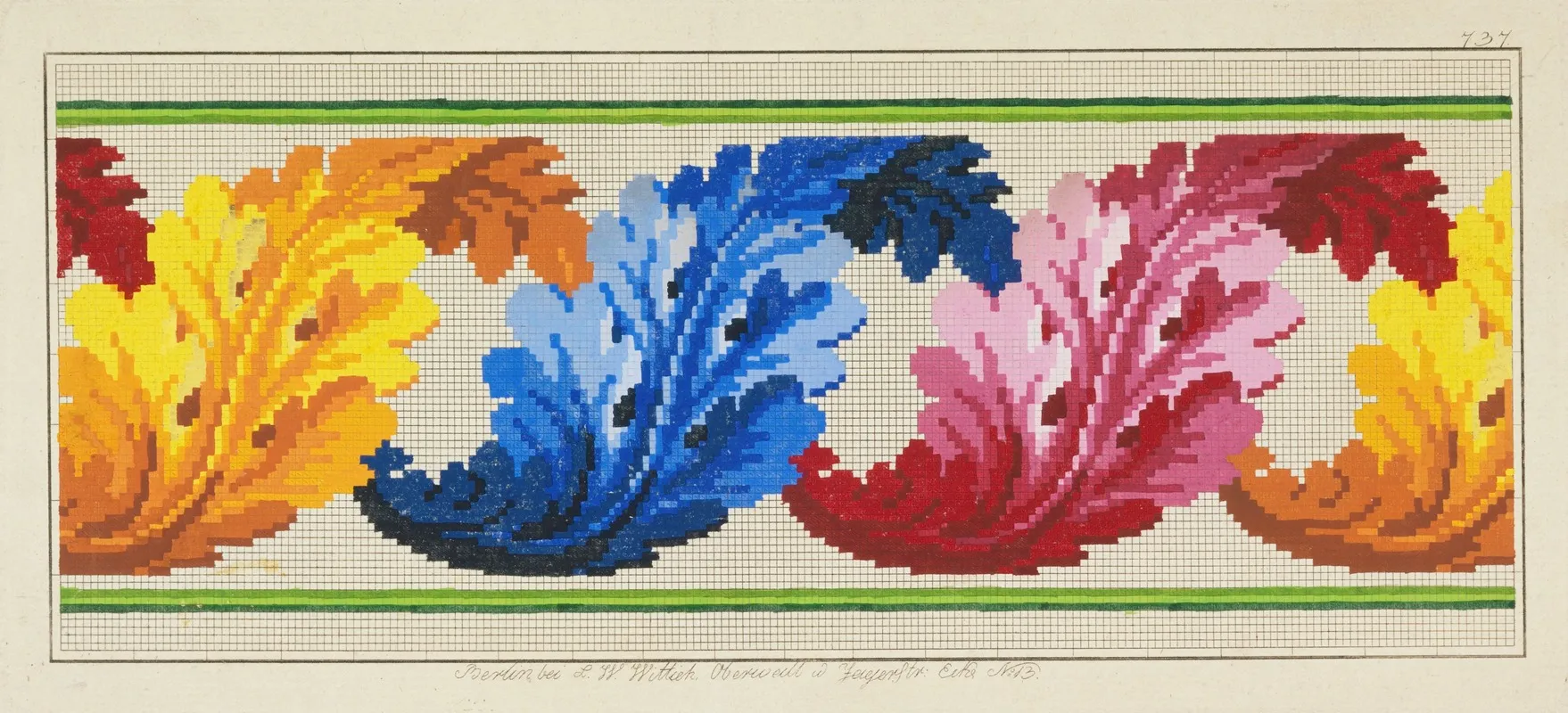 Design For Berlin Wool Work