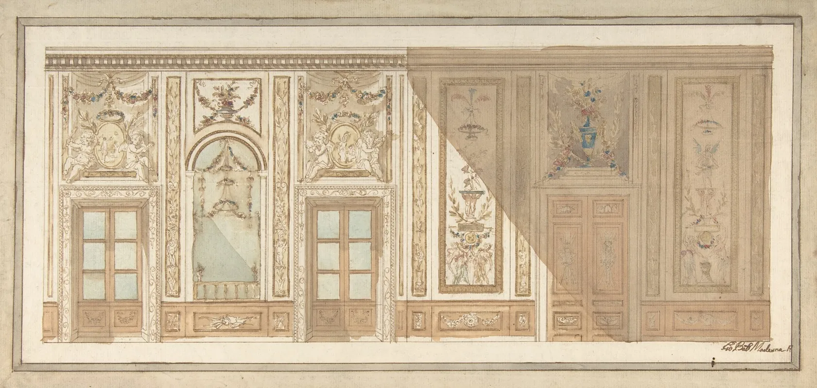 Design For Decoration Of A Drawing Room