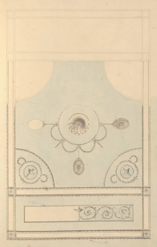 Design For Drawing Room Ceiling Castlecoole County Fermanagh Ireland