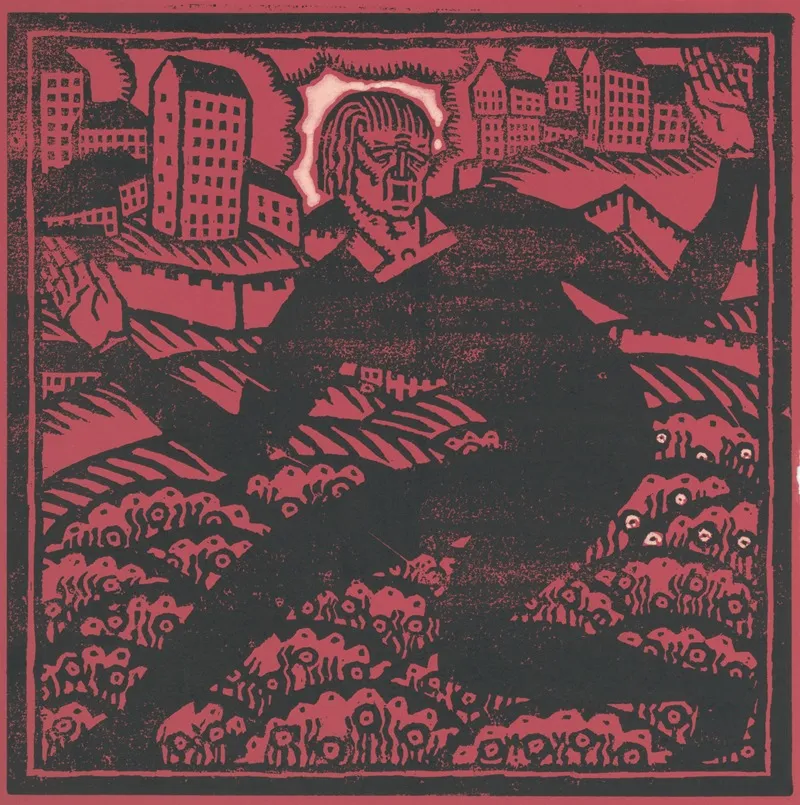 Design For Fine Art Print The Mad Dancer Woodcut Print