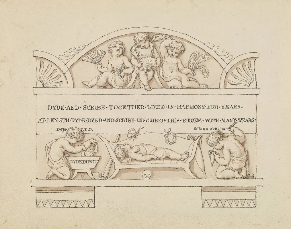 Design For Monument To Dyde And Scribe