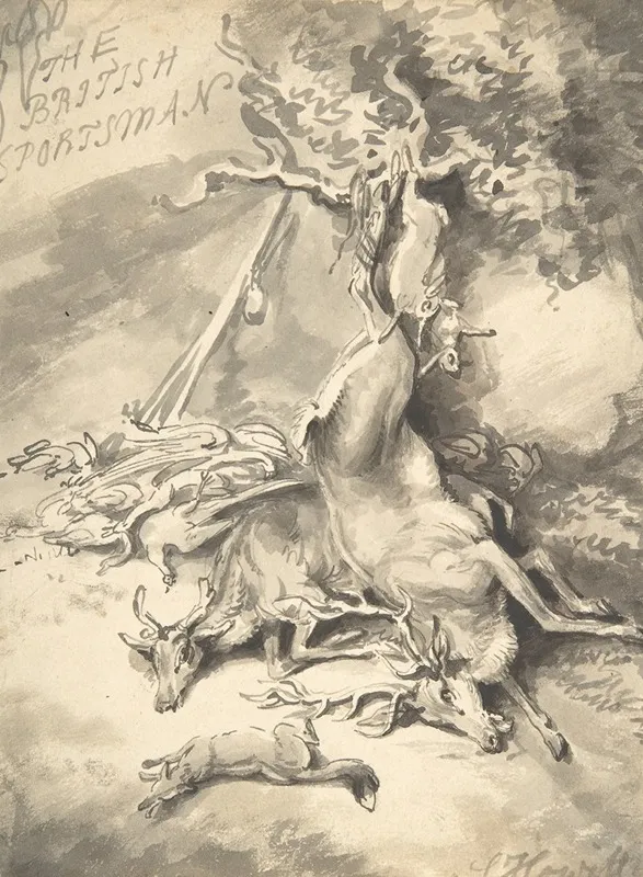 Design For The Frontspiece Of The British Sportsman
