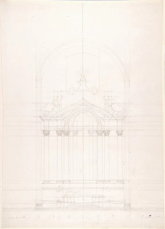Design For The High Altar Of The Gesu Nuovo Naples