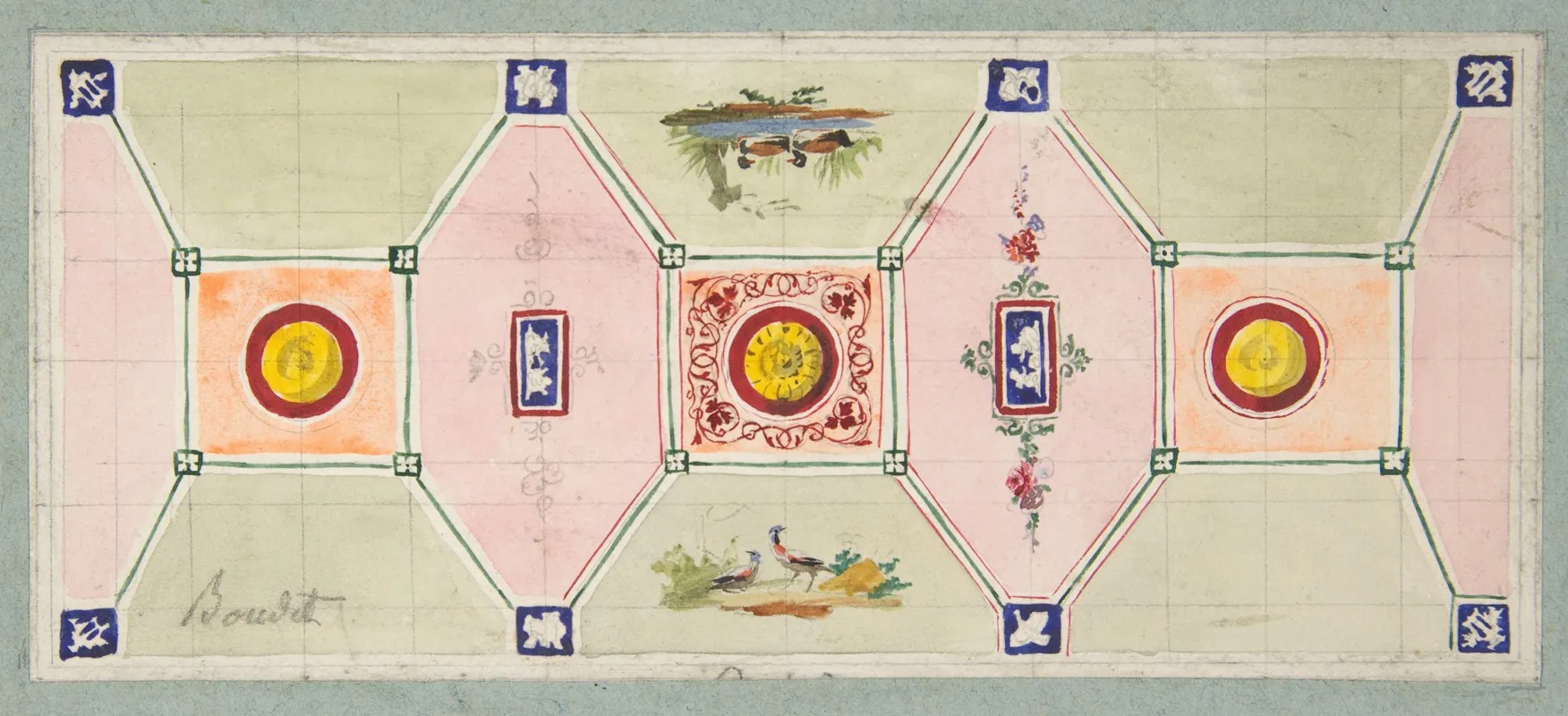 Design For The Painted Decoration Of A Bakers Shop